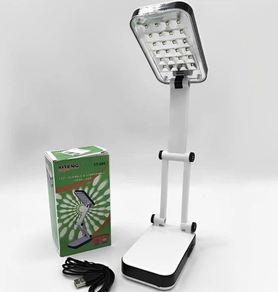 Настільна акумуляторна складана лампа USB 24 LED, світильник/трансформер YT-666