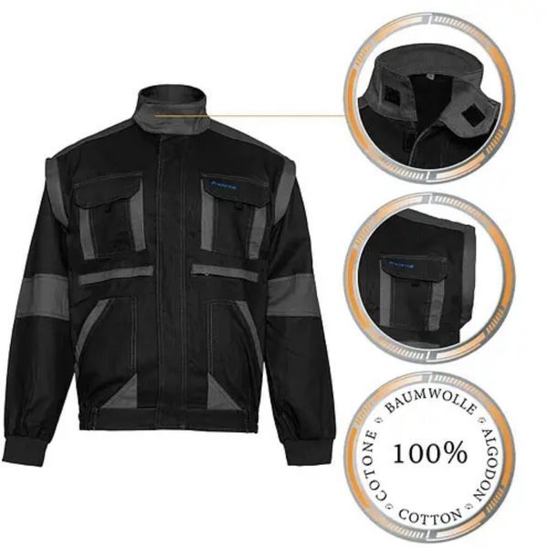 Куртка робоча PROCOTTON GREY ,спецівка польська якісна ,спецодяг ХБ робочий Artmaster 107 фото