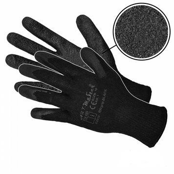 Рукавиці робочі ART.MAS з латексним покриттям RWGRIP Black 9 2282568746 фото